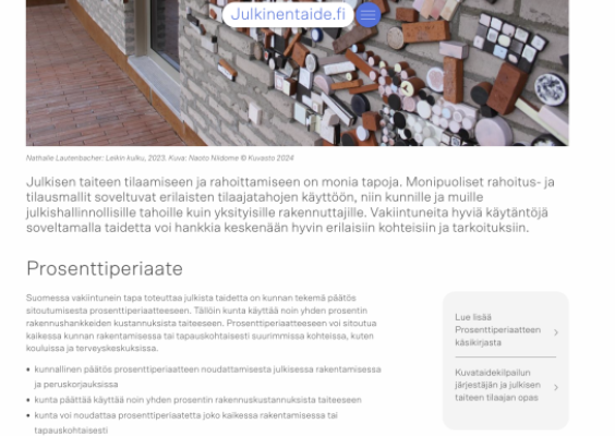 Ruudunkaappaus Julkinentaide.fi-sivustolta